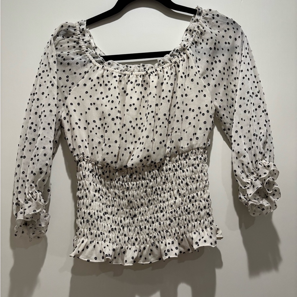 Anthropologie off the shoulder top